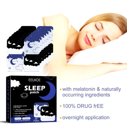 28Pcs Sleep Aids Patch Herbal Stickers Herbals Sleeping for Women Men Drop Shipping